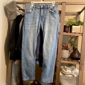 BERSHKA Skinny Jeans in Light Blue
